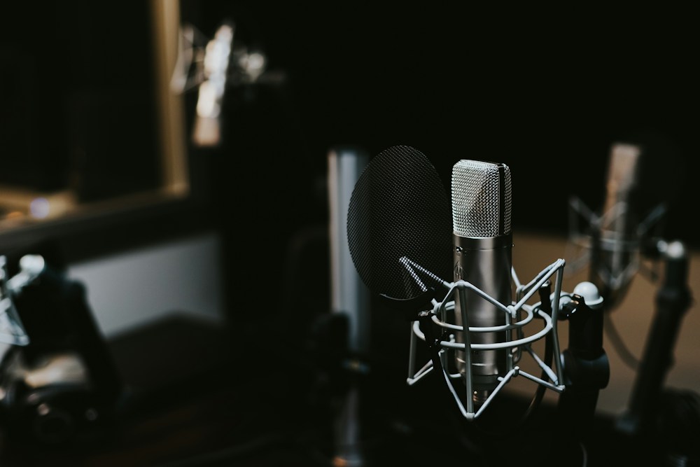 Studio microphone illustrating a long-form recording